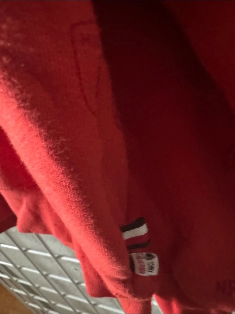 Tommy Hilfiger Red Super Bowl LVI Patch Crewneck Sweater